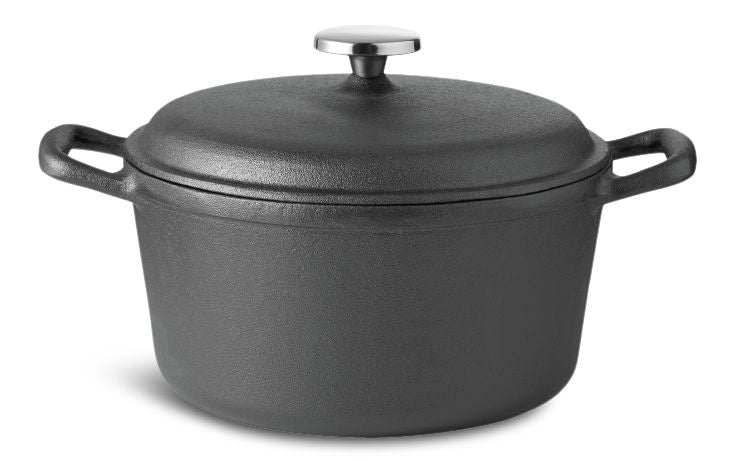 Pre-Seasoned Casserole Dish, Cast Iron, Black, 6-qt A9938