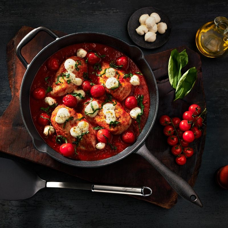 Pre-Seasoned Cast Iron Skillet, Oven & Broiler Safe, Black, 10-in