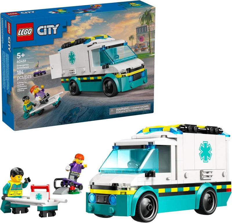 City Emergency Ambulance - 60451, 184-pcs, Ages 5+ M4773