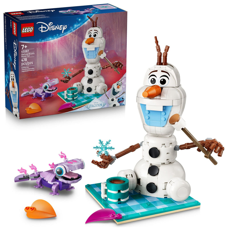 Frozen Olaf & Bruni’s Picnic Fun Toy Building Set - 43287, 478-pcs, Ages 7+ B3190