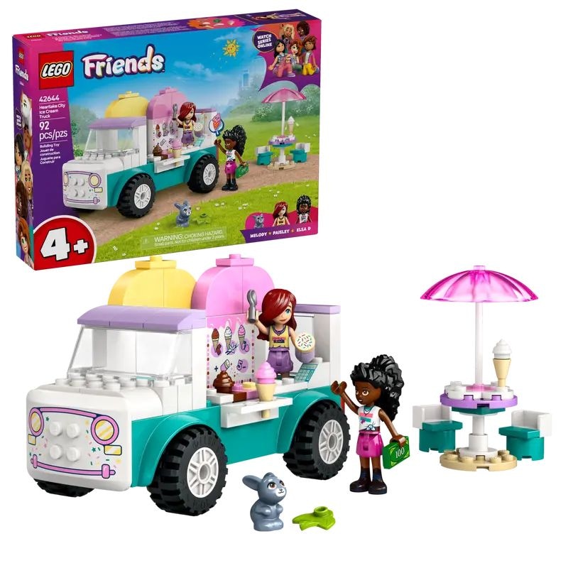 Friends Heartlake City Ice Cream Truck Set - 42644, 92-pcs, Ages 4+ E2250