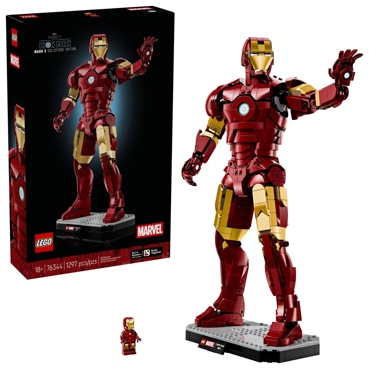 Marvel Iron Man Mark 3 Collectors’ Edition - 76344, 1297-pcs, Ages 18+