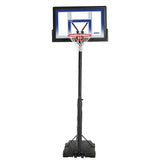 Portable Adjustable Basketball Backboard, Hoop & Net System, 48-in