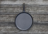 Seasoned Cast-Iron Griddle with Raised Edges, 10.5-in