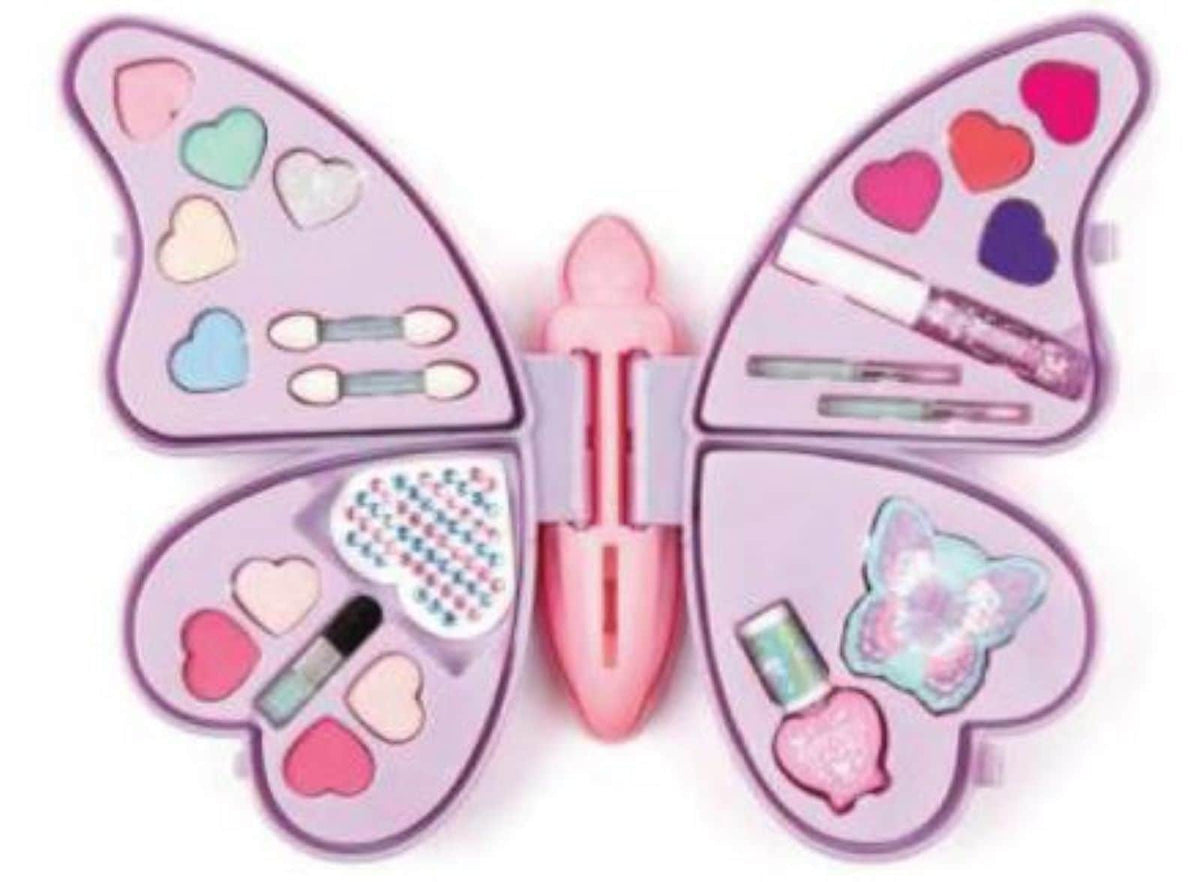 All-in-One Butterfly Cosmetic Case for Ages 8+