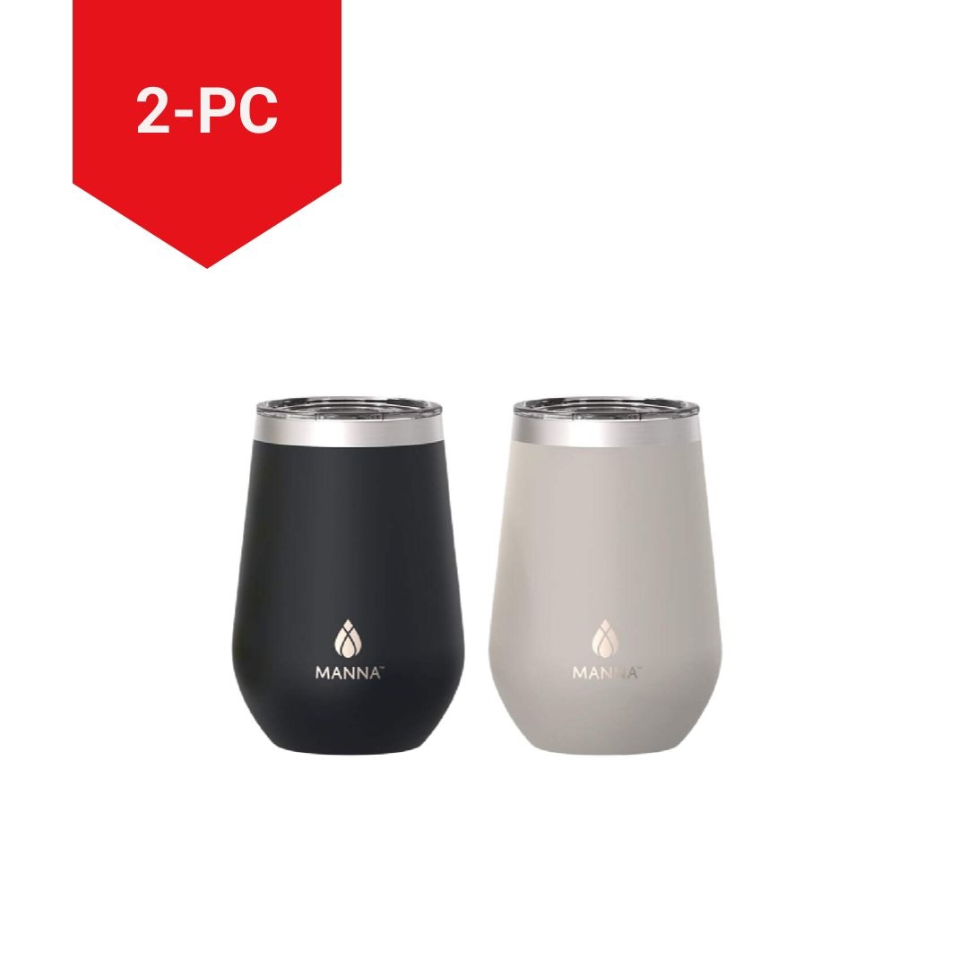 Insulated Stainless Steel Tumbler, 12-oz, 2-pk, with Lid