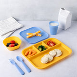 Kids' Plastic Dinnerware Set, Serves 4, 24-pc, Dishwasher Safe