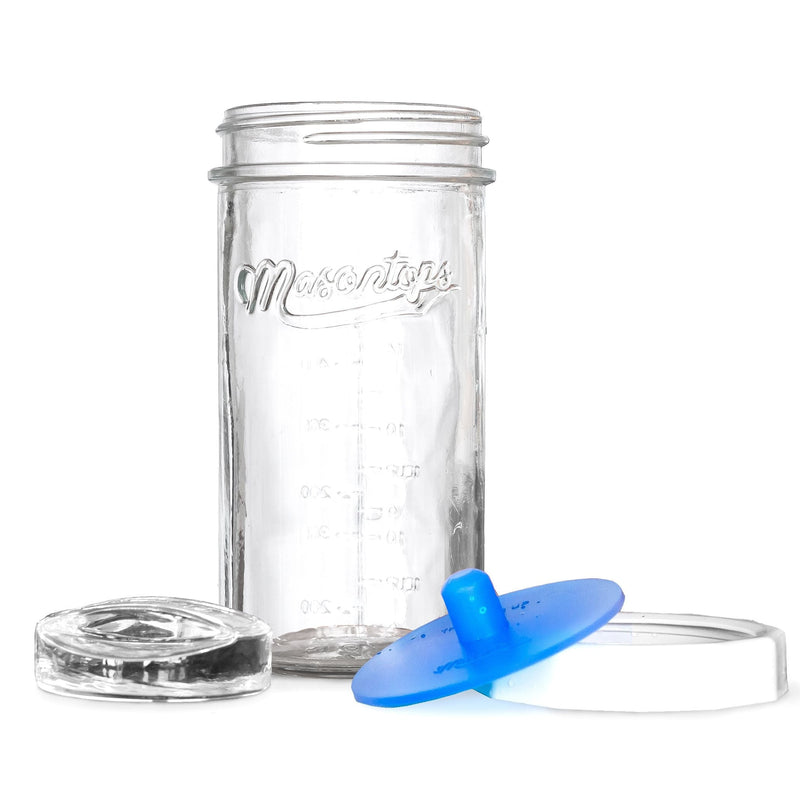 Vegetable Fermentation Starter Kit with 709-mL Jar, Glass Weight and Fermenting Lid N2630