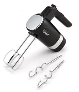 300W 5-Speed Electric Hand Mixer with Storage Base, Black