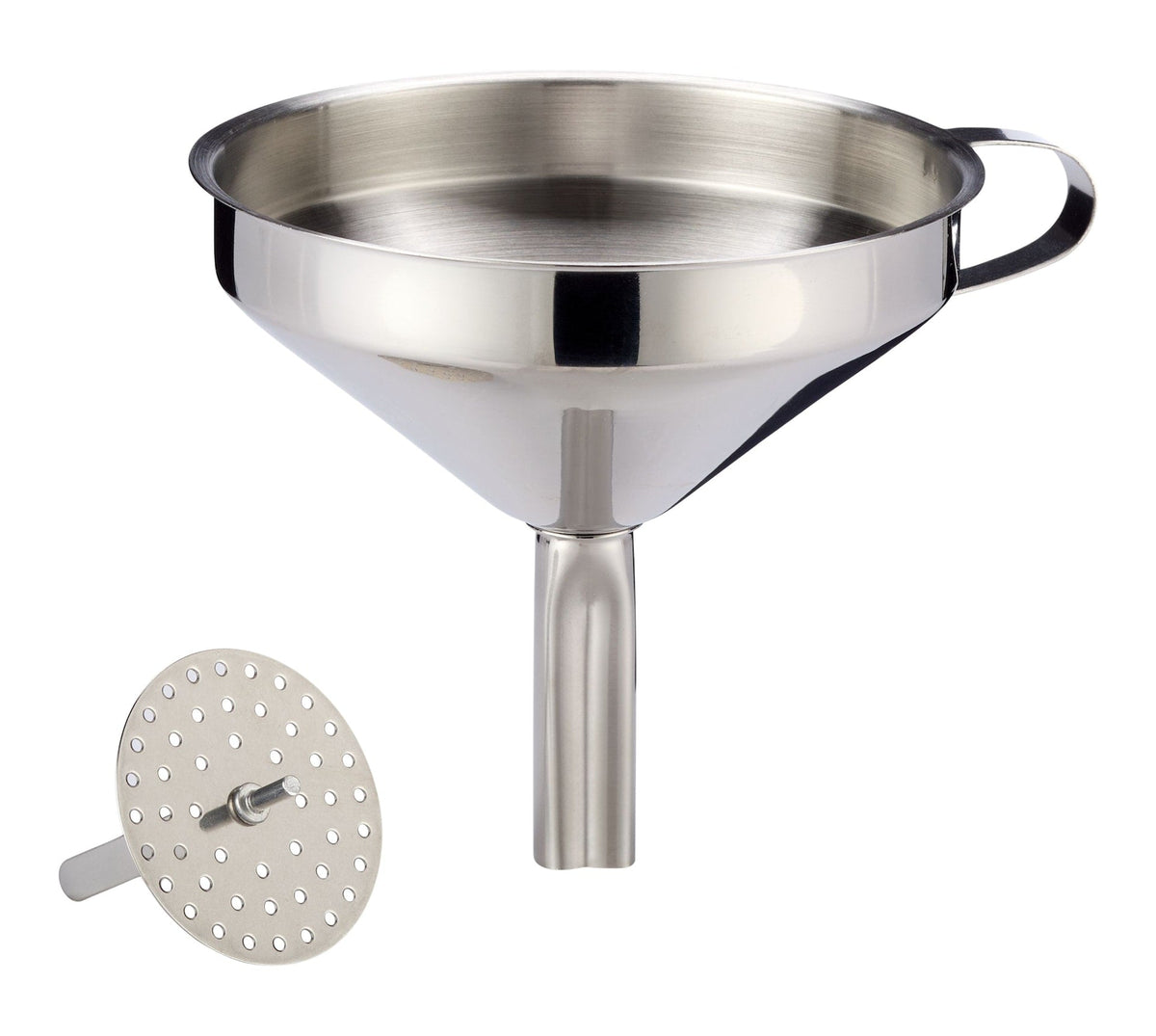 Stainless Steel Funnel with Removable Strainer