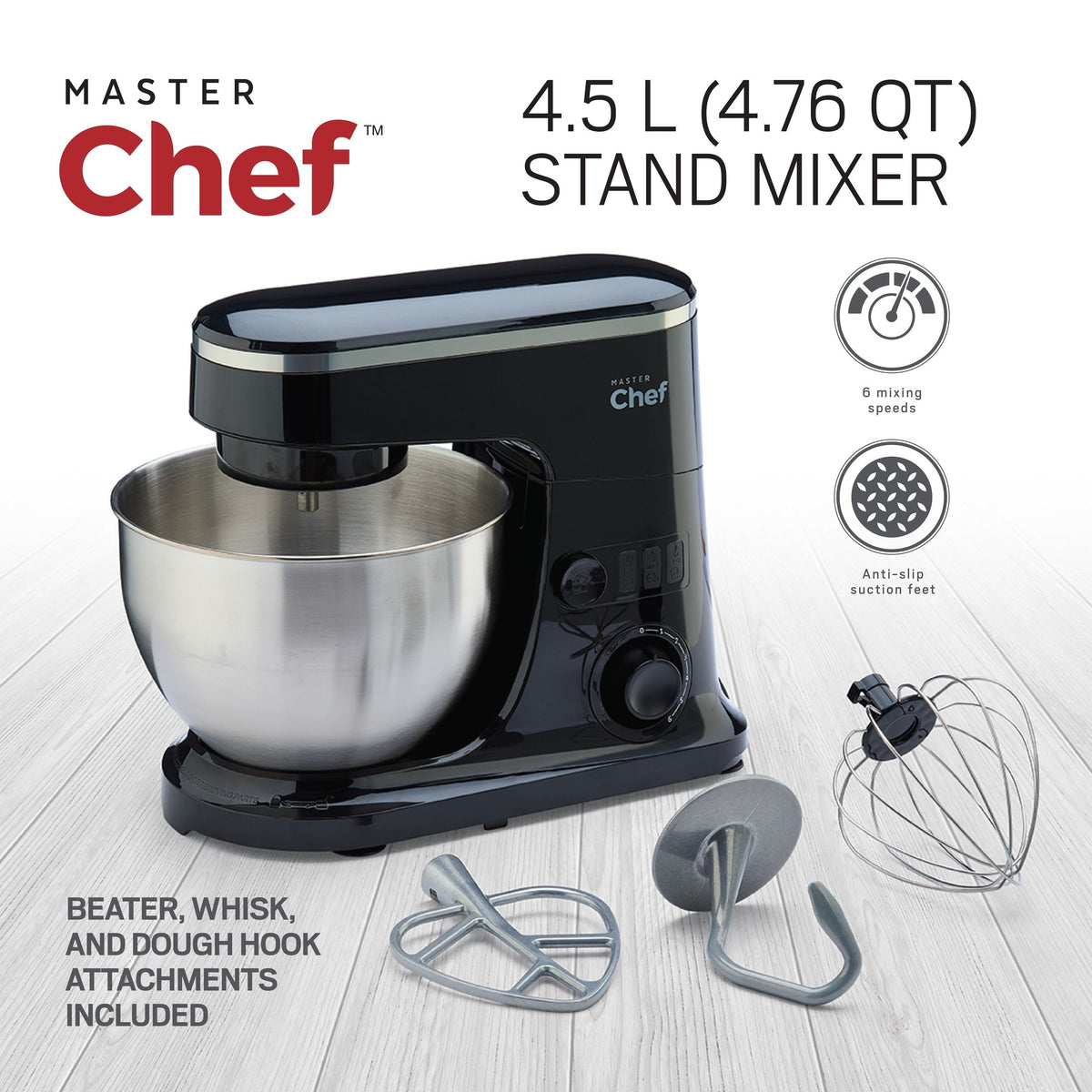 Multi-Function Stand Mixer, 6-Speed, Black