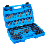 140 Piece 1/4" and 3/8" Drive Black Socket Set