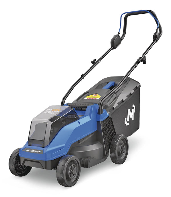 2 x 20V Cordless 14-in Brushless Push Lawn Mower Kit with 2 4 Ah Batteries and Charger Q4013