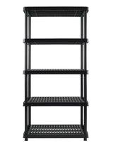 5-Shelf Resin/ Plastic Storage Rack/ Shelving Unit, 36 x 24 x 72-in