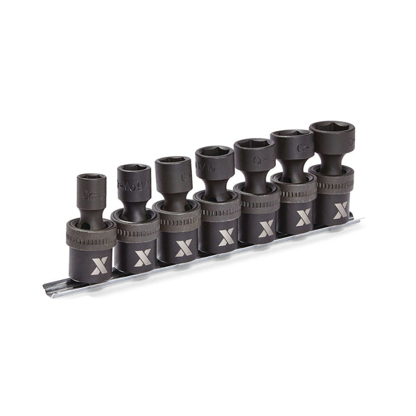 1/2-in Drive Swivel Impact Socket Set, 7-pc, SAE, Cr-Mo E9038