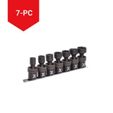 1/2-in Drive Swivel Impact Socket Set, 7-pc, SAE, Cr-Mo
