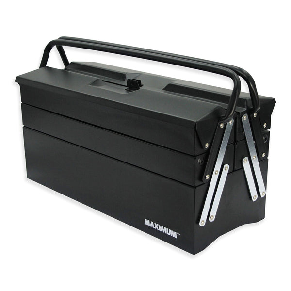 Portable 5-Tray Cantilever Tool Box, Black, 21-in R8039
