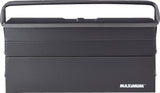 Portable 5-Tray Cantilever Tool Box, Black, 21-in