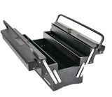 Portable 5-Tray Cantilever Tool Box, Black, 21-in