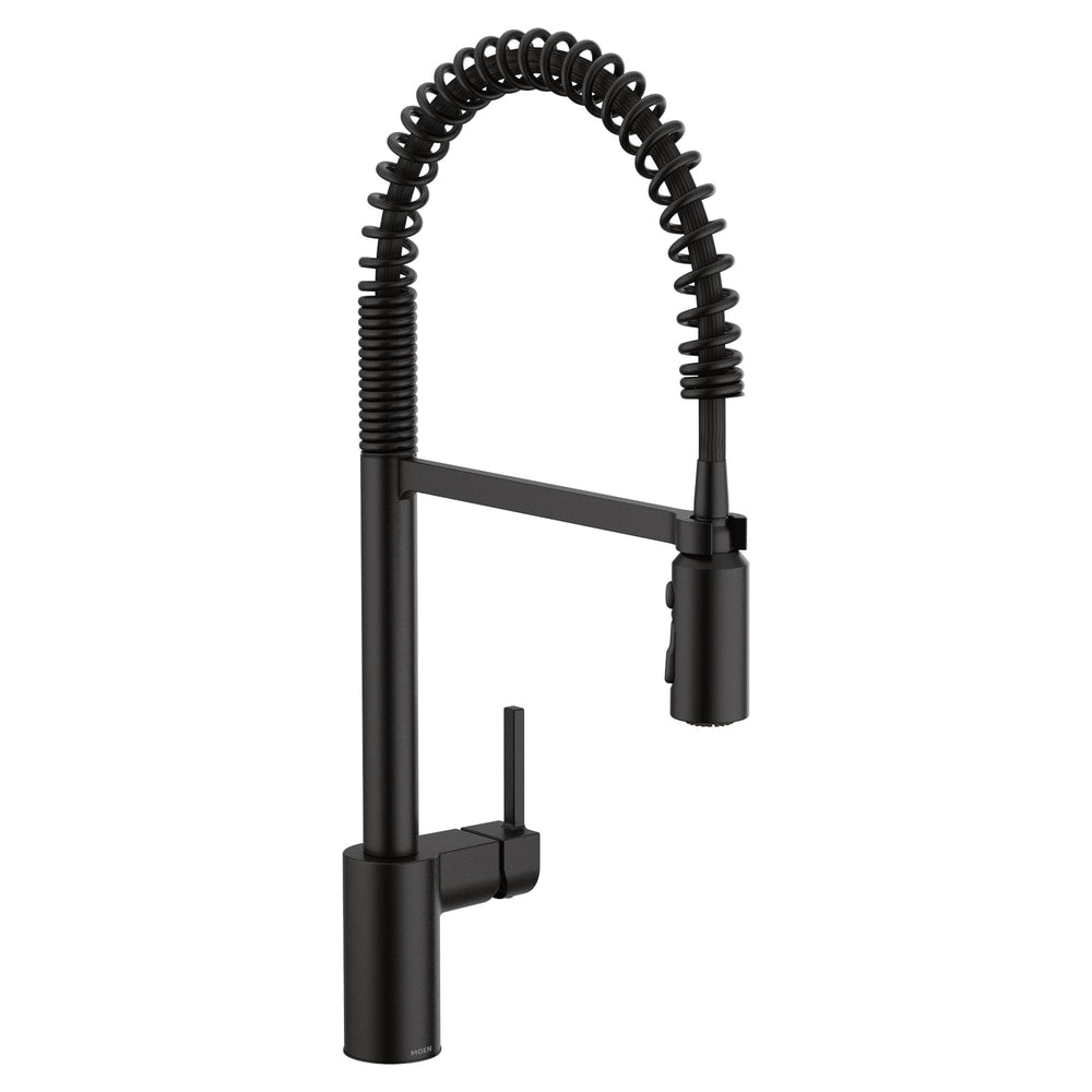Align Single Handle High Arc Pull Down Sprayer Kitchen Faucet, Matte Black