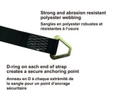 10,000-lb Axle Strap, with D-rings, 2-in x 31-in