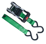 1,500-lb Ratchet Tie Down Straps, with Padded Handle, 1-in x 14-ft