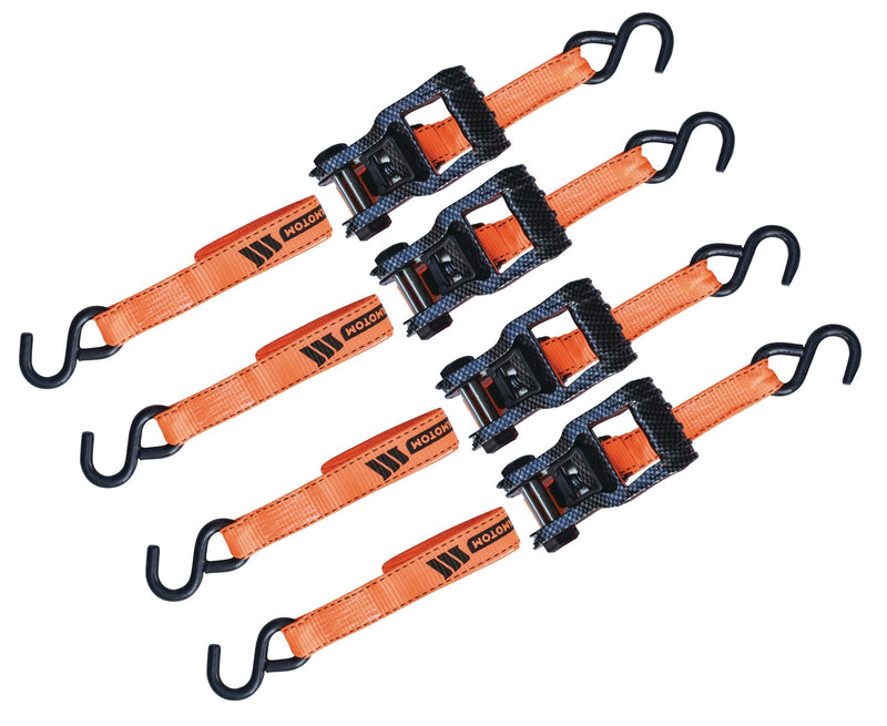 3,000-lb Heavy Duty Ratchet Tie Down Strap, 1.25-in x 14-ft, 4-pk N1181