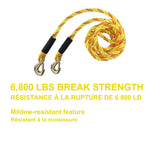6,800-lb Tow Rope, with Rust-Resistant Hooks, 5/8-in x 14-ft