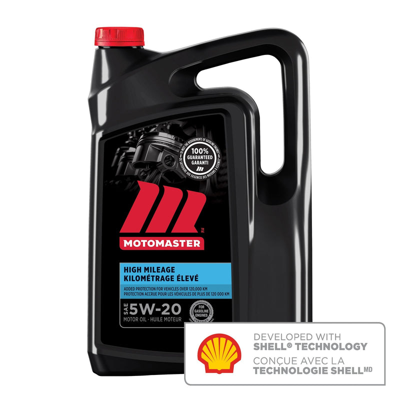 High Mileage 5W20 Conventional Engine/Motor Oil, 5-L T93