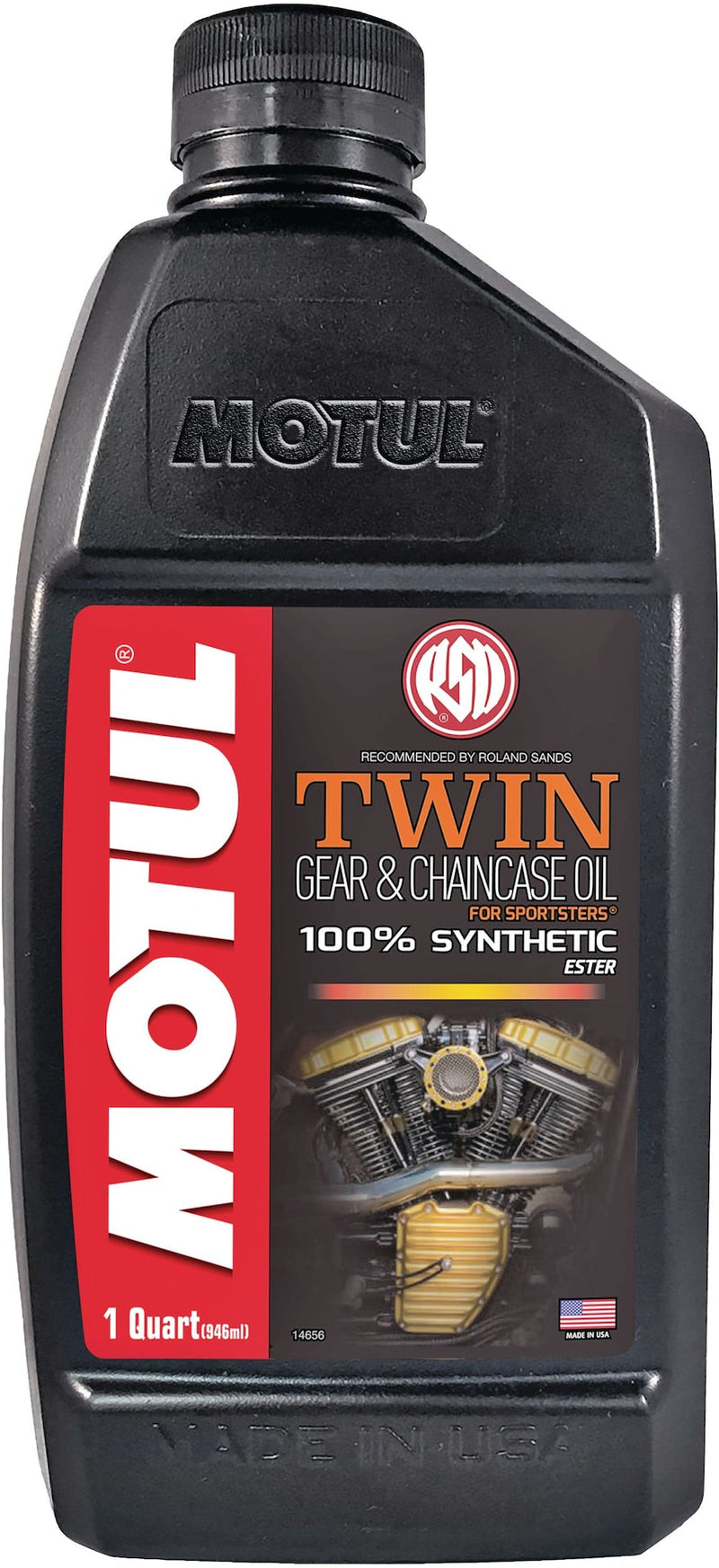 Twin Synthetic Gear & Chaincase Motorcycle Oil, 946-mL E4695