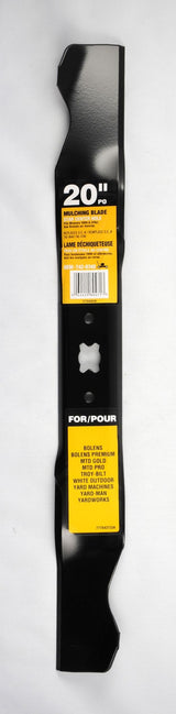 Mulching Lawn Mower Replacement Blade with Star Center Hole, 20-in, Black