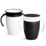 Miracle 360° Black & White Trainer Cup, 7-oz, 2-pk