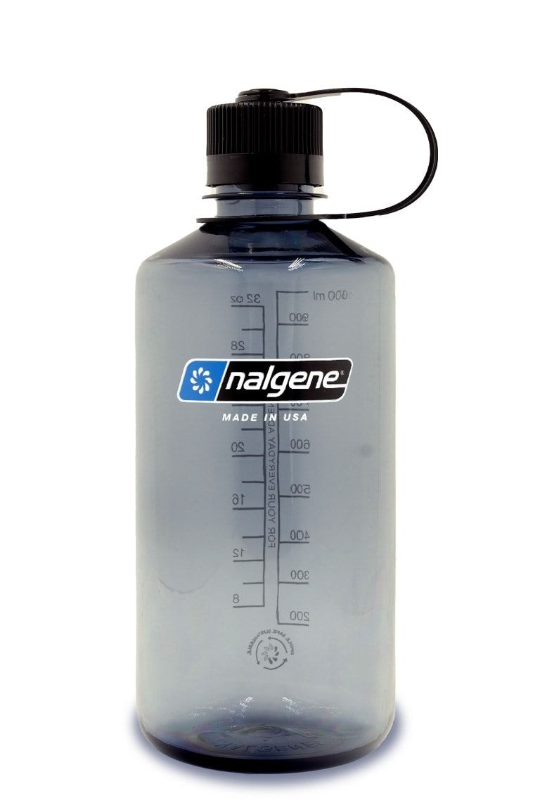 Sustain Narrow Mouth Water Bottle, Grey, 1 L