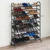 9 Tier Rolling Shoe Tower