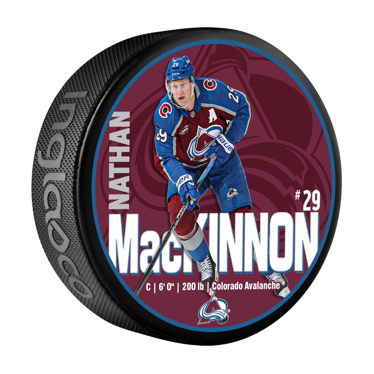 Nathan MacKinnon Hockey Puck, 6-oz