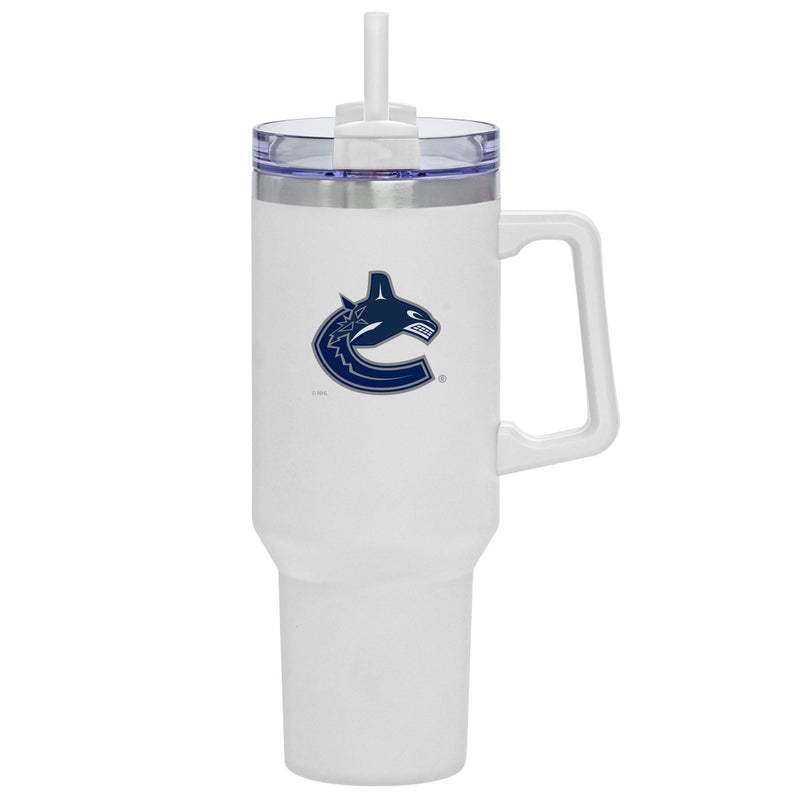 Travel Mug with Straw and Handle, 40-oz Q9367