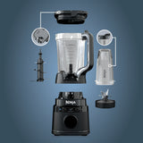 Duo Blender with 72-oz Full-Size Pitcher & Pre-Set Programs, Includes Two 24-oz Single-Serve Cups, 1800W