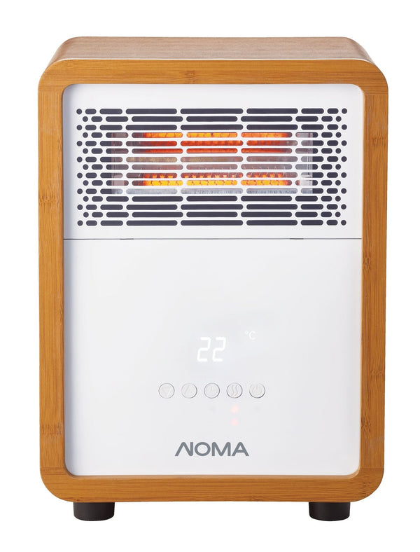 3-Setting Cabinet Heater with Child Lock, Quartz and Radiant Heating, Wood Grain Finish B2732