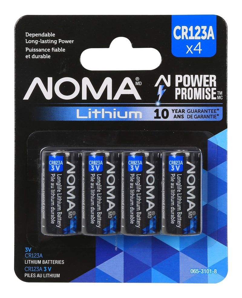 4-pk CR123 3V / 3 Volt Lithium Photo Batteries, Long Lasting C3805
