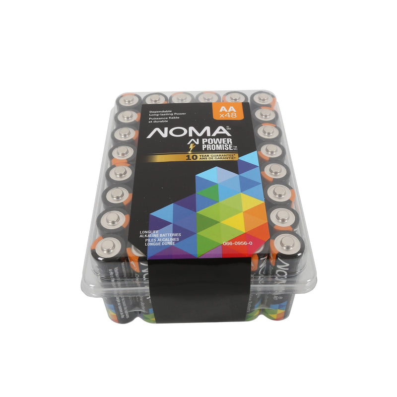 AA Alkaline Batteries in Clam Shell Box, 48-pk H8130