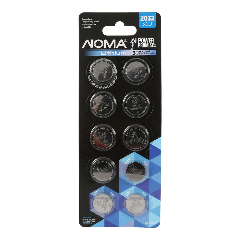 CR2032 Button Cell Batteries, 10-pk M5989
