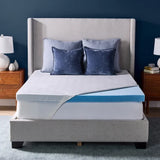 3 in. Soothing Cool Plus Gel Memory Foam Mattress Topper