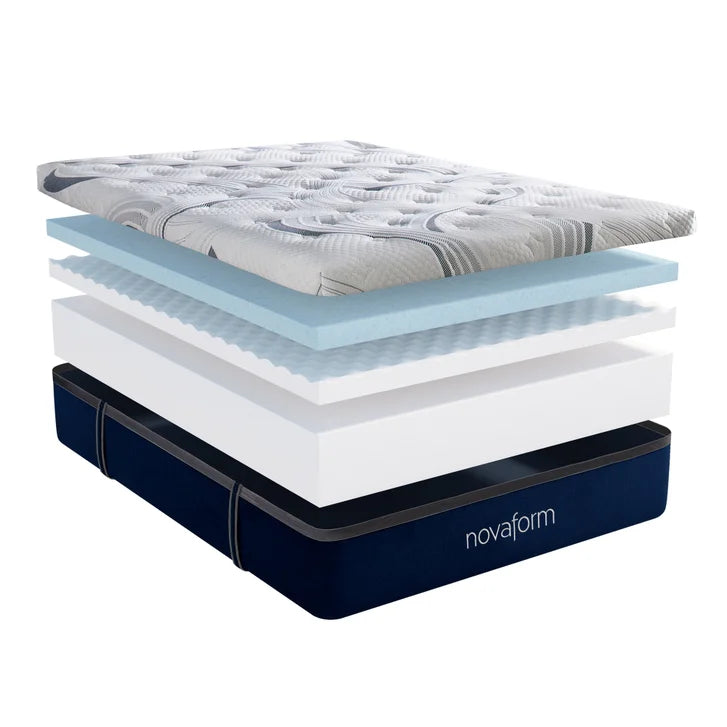 Novaform ComfortGrande Plus Advanced 35.5 cm (14 in.) Gel Memory Foam Queen Mattress Q6883