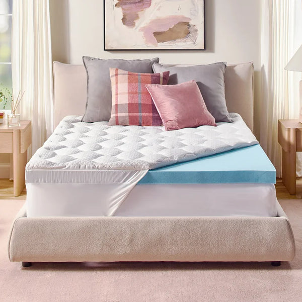 Novaform Pillow Top Plus Gel Memory Foam 4-inch Mattress Topper A2593
