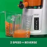 Wide Mouth Cold Press Slow Juicer with Anti-Clog