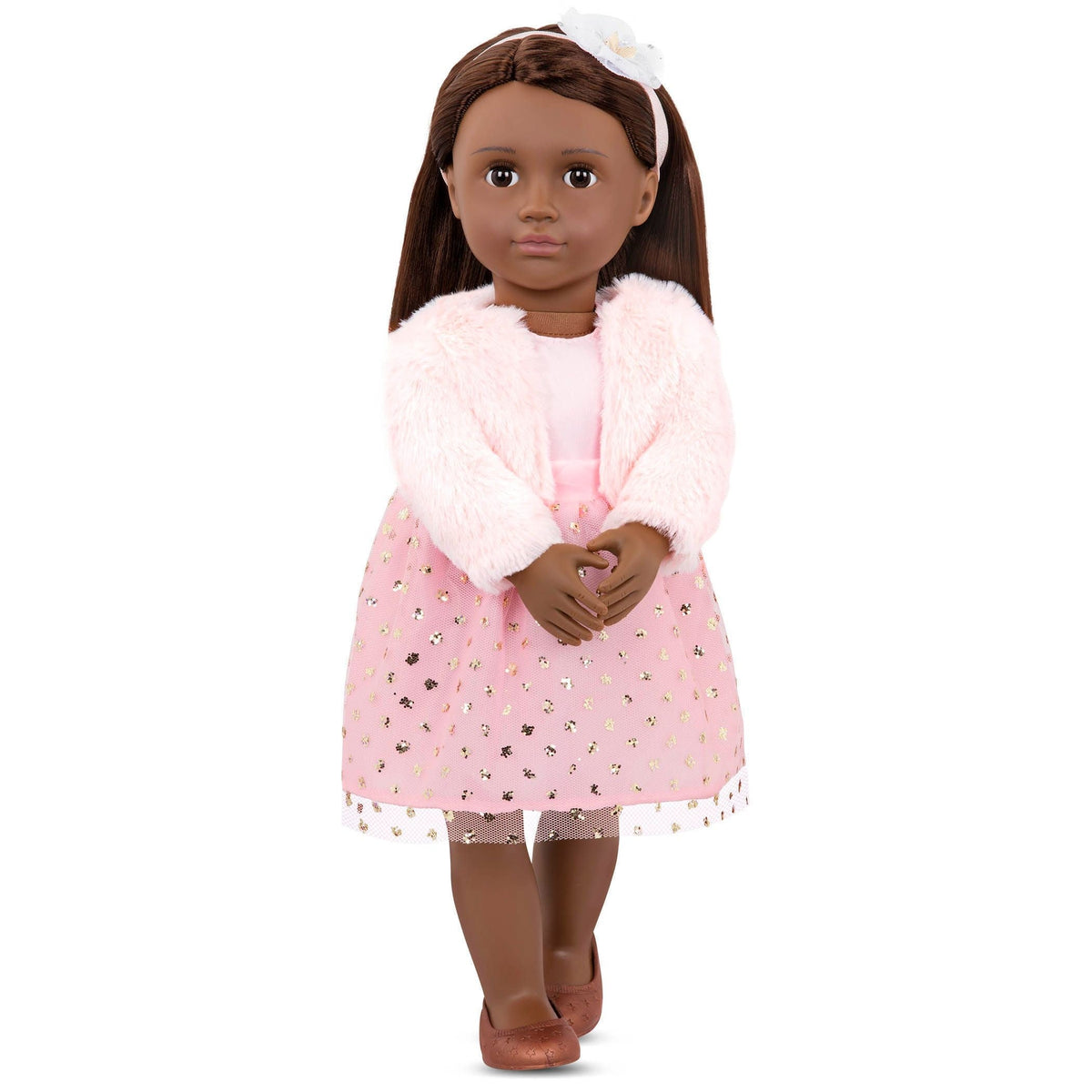 Basic Fashion Doll for Ages 3+, Riya, 18-in