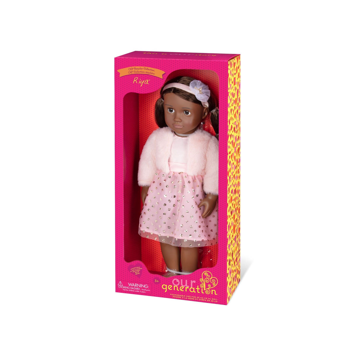 Basic Fashion Doll for Ages 3+, Riya, 18-in