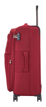 Softside Large Luggage, Wheeled, Red