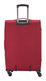 Softside Large Luggage, Wheeled, Red