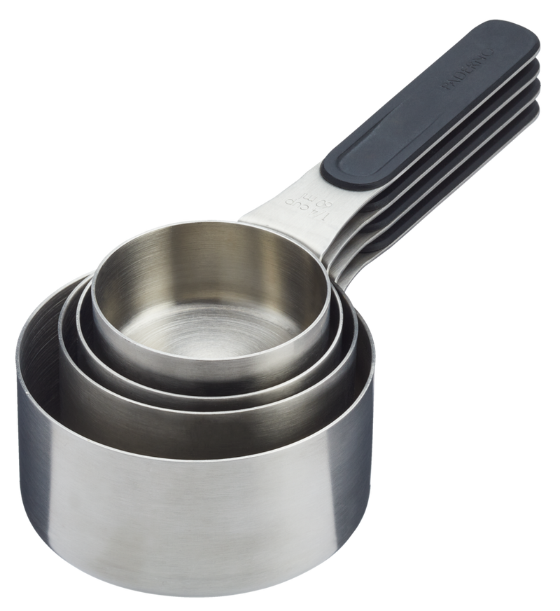 Stainless Steel Measuring Cups with Magnetic Handle, 4-pc B1173